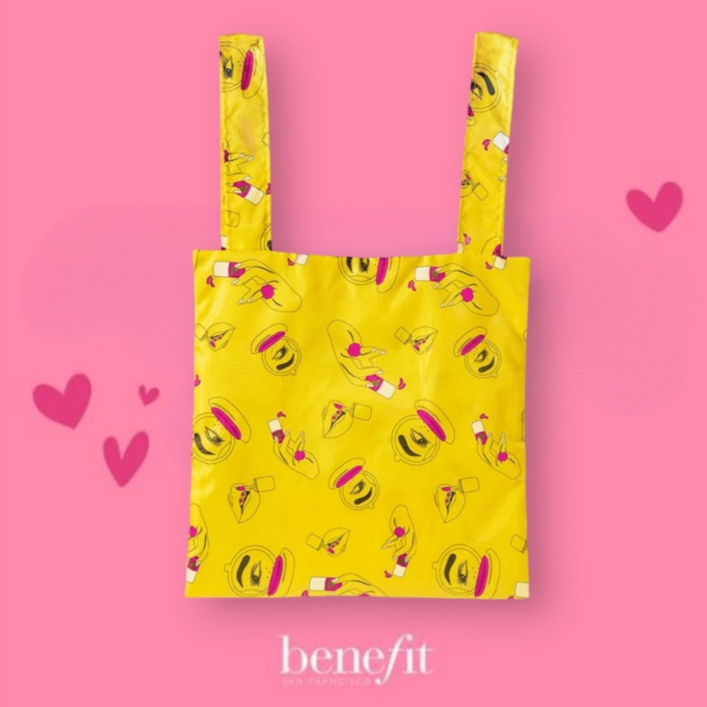 Benefit Cosmetics WoW Graphic Backpack Tote Bag